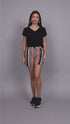 OWO The Label Women Shorts, Half Pant For Women Stripe Print, Best Quality Shorts (OTLWS03)